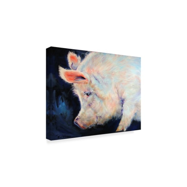 Marcia Baldwin 'My Pink Pig' Canvas Art,14x19